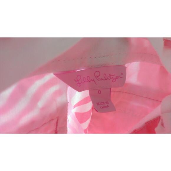 Lilly Pulitzer Womens Shorts Pink Shells Beach size 0 - Picture 2 of 3